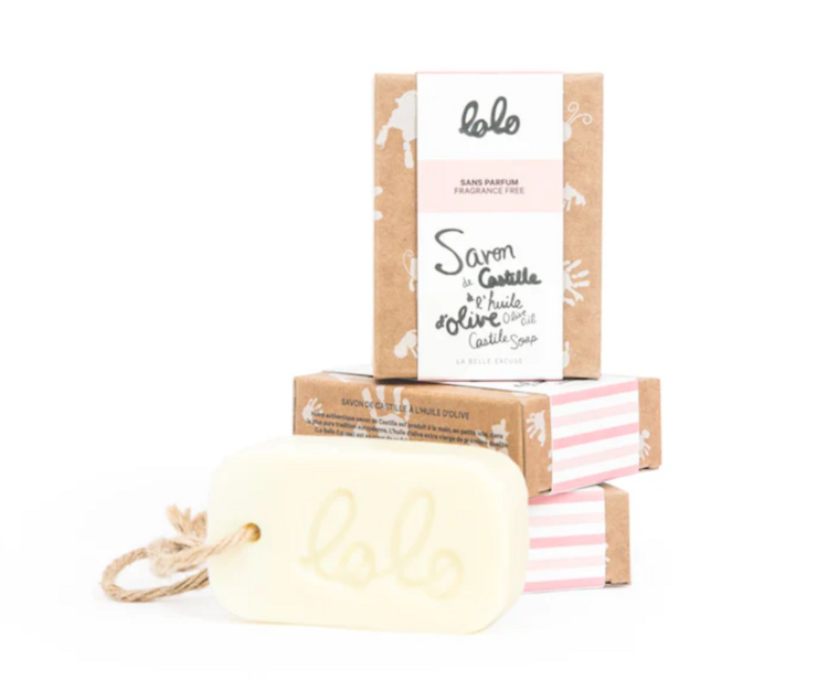 LOLO | Savon de Castille à l'Huile d'Olive sans Parfum - 90g