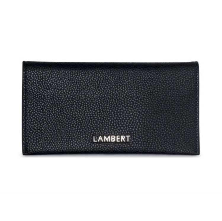 LAMBERT | Le Mila - Protège Carnet de Santé en Cuir Vegan - Noir