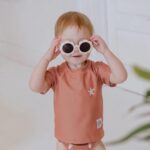 LA PETITE OURSE | Chandail d'Eau Protection UV pour 6-12 mois - Rouille