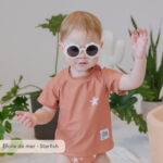LA PETITE OURSE | Chandail d'Eau Protection UV pour 6-12 mois - Rouille