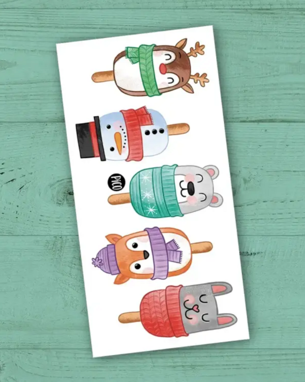 PICO TATOO | Tatouage temporaire - Popsicles de Noël