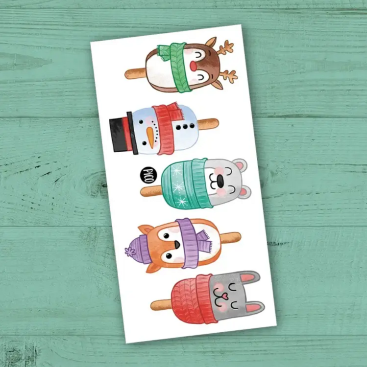 PICO TATOO | Tatouage temporaire - Popsicles de Noël