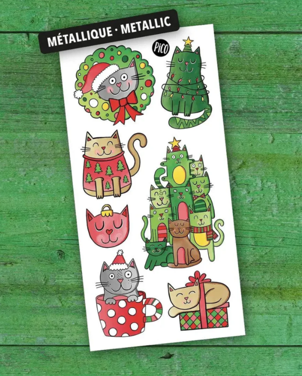 PICO TATOO | Tatouage temporaire - Chatpin de Noel