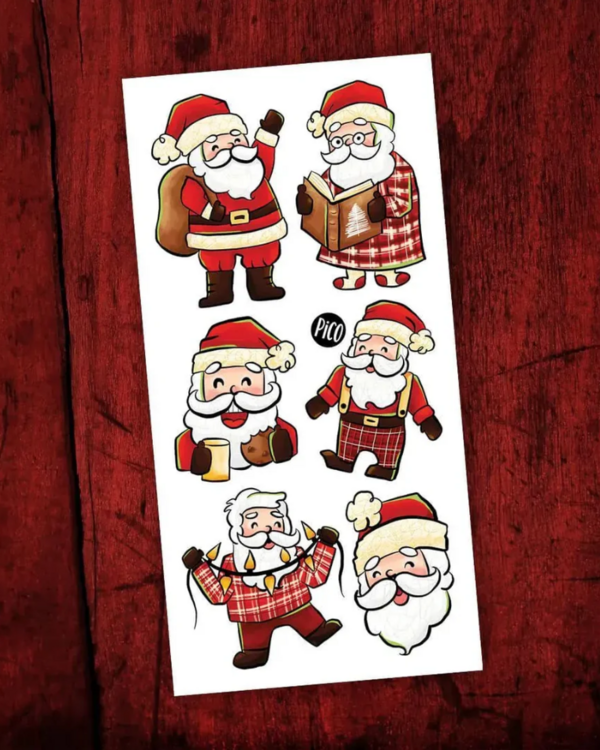 PICO TATOO | Tatouage temporaire - Père Noël en pyjama