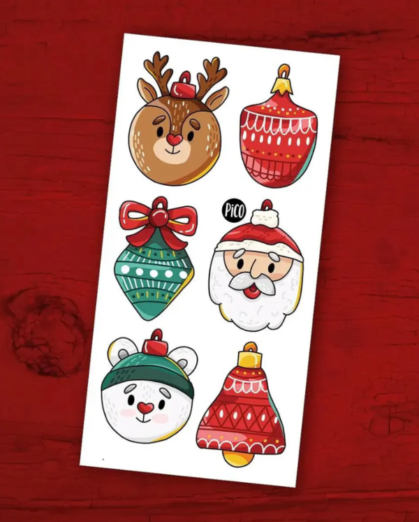 PICO TATOO | Tatouage temporaire - Boules de noel
