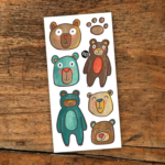 PiCO | Tatouage Temporaire - Les oursons souriants