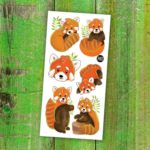 PiCO | Tatouage Temporaire - Les doux pandas roux
