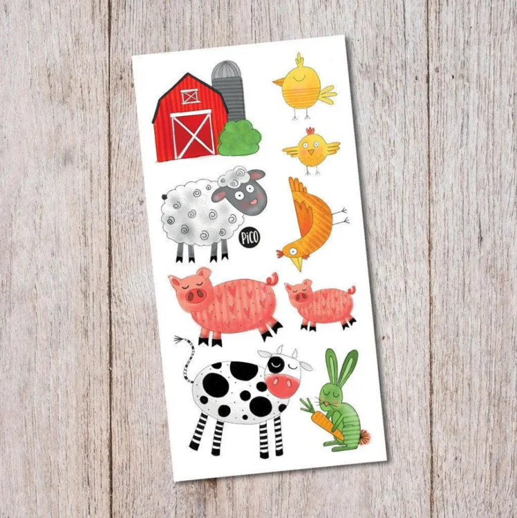 PiCO | Tatouage Temporaire - Ma journée à la ferme