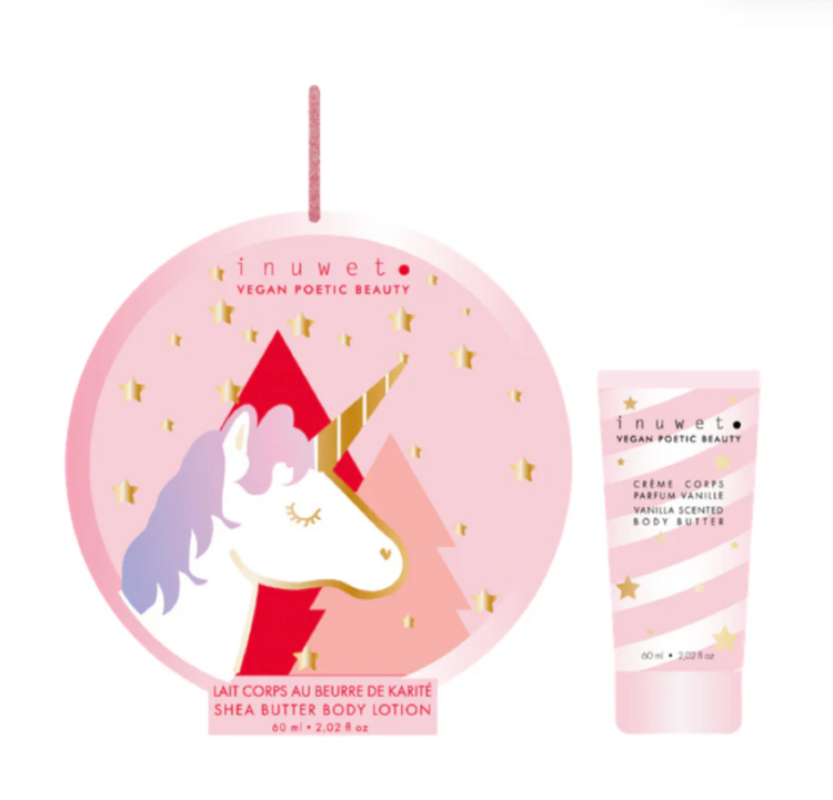 INUWET | Ornement Licorne - Crème pour le corps - À la vanille