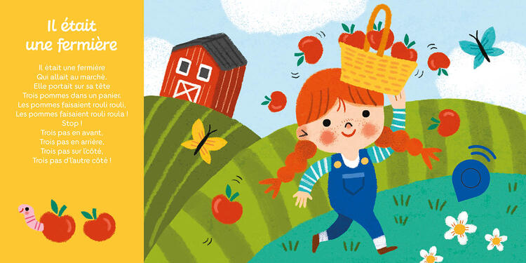 AUZOU | Livre Sonore - Mes comptines de la ferme
