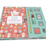 AUZOU | Mon Coffret de Papeterie - Mon carnet secret kawaii