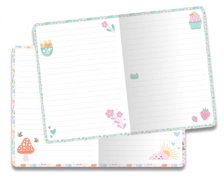 AUZOU | Mon Coffret de Papeterie - Mon carnet secret kawaii