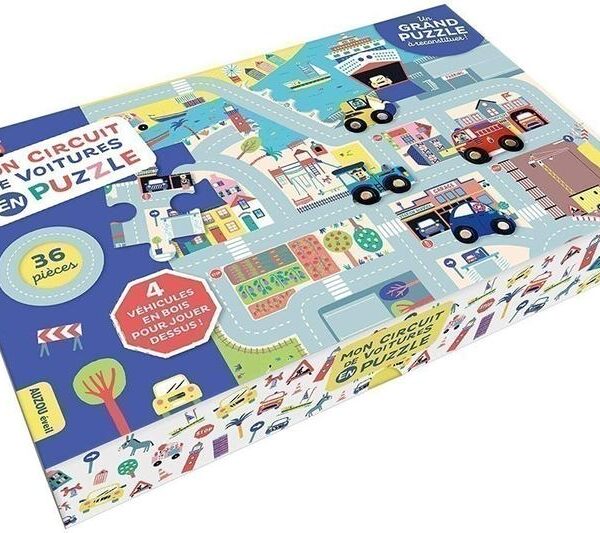 AUZOU | Mon Circuit de Voitures - En puzzle