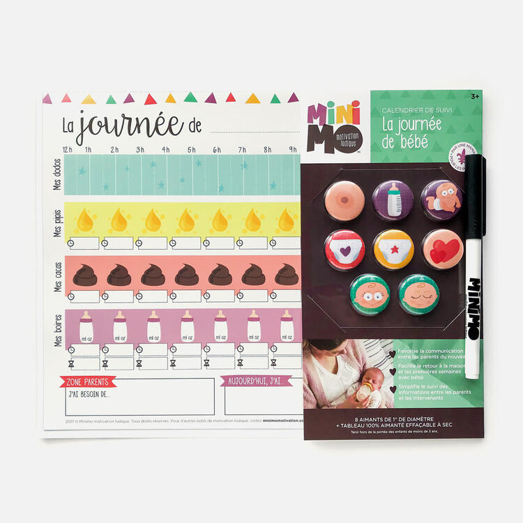 MINIMO | Calendrier de Suivi - La journée de bébé