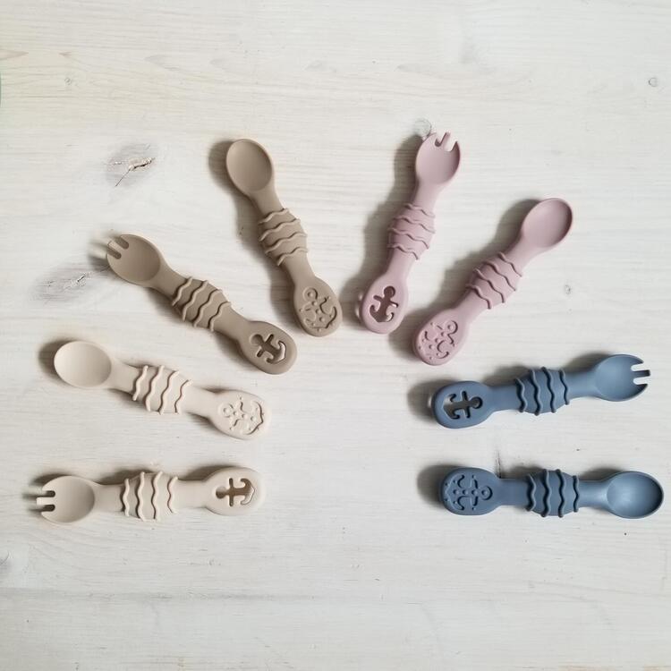 CRÉATION JADE | Ustensiles d'Apprentissage en Silicone - Sable