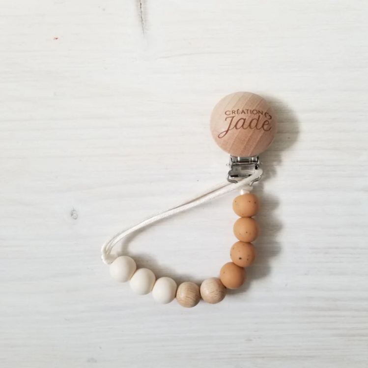 CRÉATION JADE | Attache-Suce en Bois - Butterrum dégradé