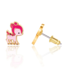 GIRL NATION | Boucles d'Oreilles en Émail - Faons