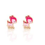 GIRL NATION | Boucles d'Oreilles en Émail - Faons