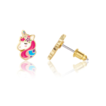 GIRL NATION | Boucles d'Oreilles en Émail - Licorne