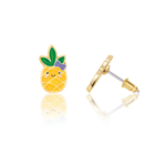 GIRL NATION | Boucles d'Oreilles en Émail - Ananas