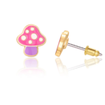 GIRL NATION | Boucles d'Oreilles en Émail - Champignon