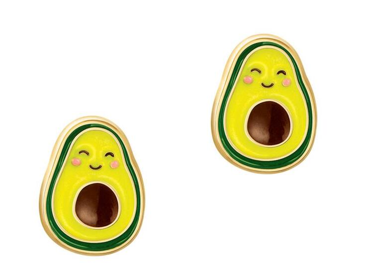 GIRL NATION | Boucles d'Oreilles en Émail - Avocat