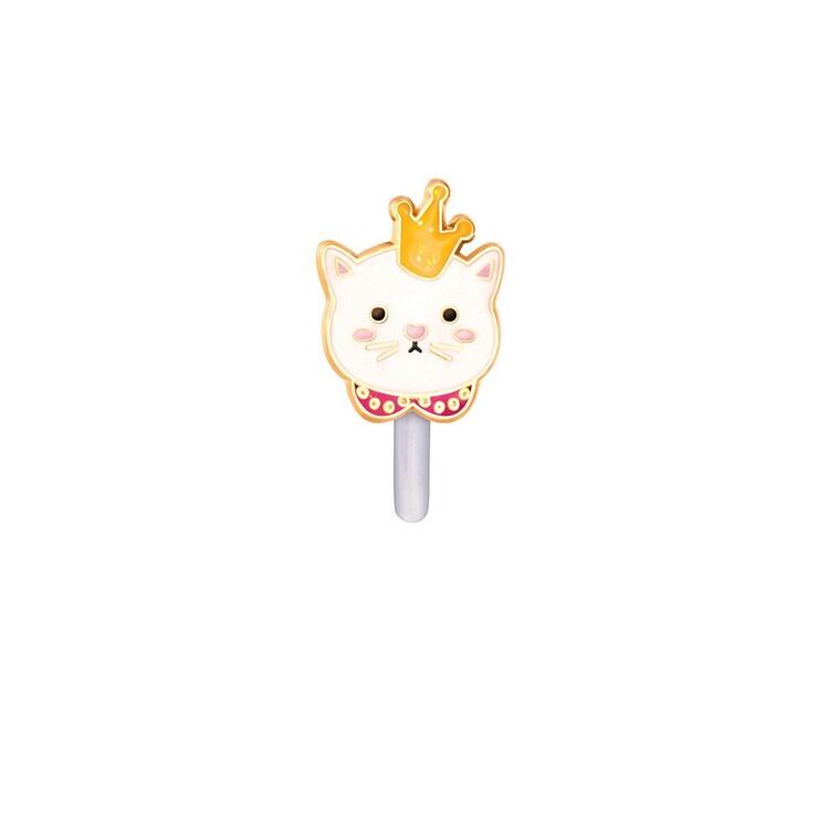 GIRL NATION | Boucles d'Oreilles en Émail - Chat prince