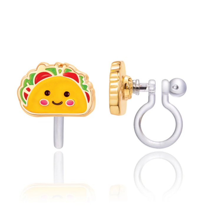 GIRL NATION | Boucles d'Oreilles en Émail - Tacos - Clips