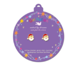 GIRL NATION | Boucle d'oreille en émail - Père noel