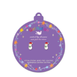 GIRL NATION | Boucle d'oreille en émail - Bonhomme de neige