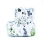 BEBE Ô CHAUD | Pantoufles à Velcro - Lièvre en foret (9-18 mois)