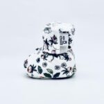 BEBE Ô CHAUD | Pantoufles à Velcro - Fleur pastel (18-24 mois)