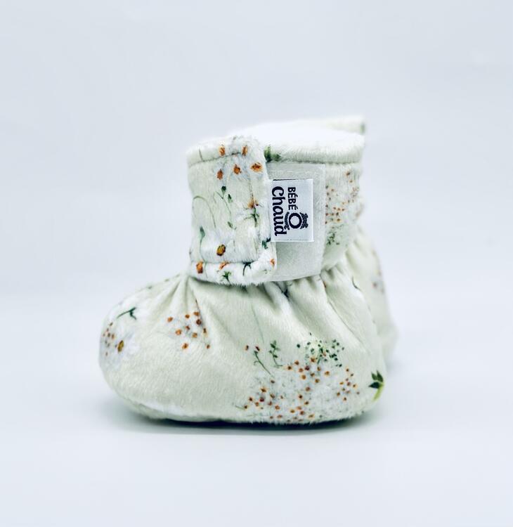 BEBE Ô CHAUD | Pantoufles à Velcro - Marguerite (24-36 mois)