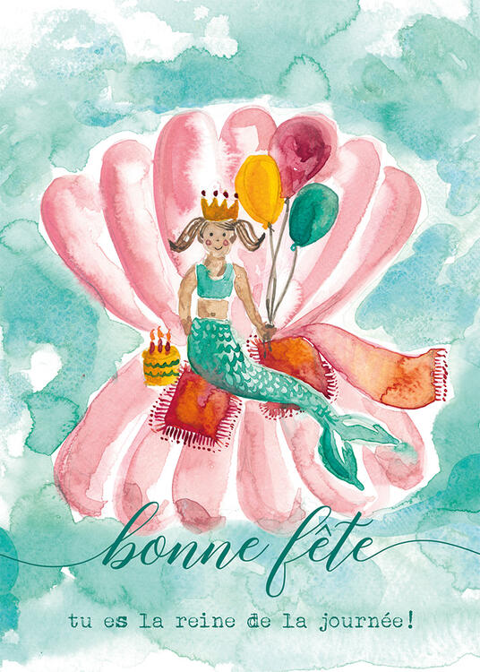 STÉPHANIE RENIÈRE | Carte de souhait - OCÉANE 01