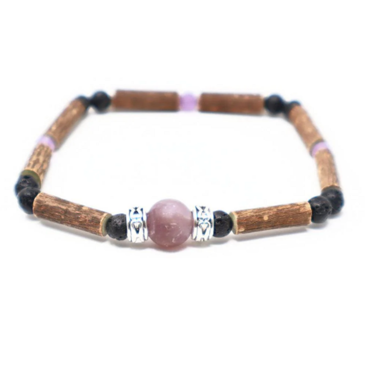 PUR NOISETIER | Duo de Bracelets 6" - Améthyste violet