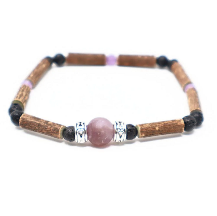 PUR NOISETIER | Duo de Bracelets 8" - Améthyste violet