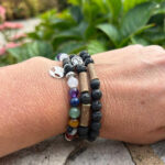 PUR NOISETIER | Collier Diffuseur 22" - 7 pierres chakras
