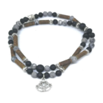 PUR NOISETIER | Collier Diffuseur 22" - Jaspe picasso