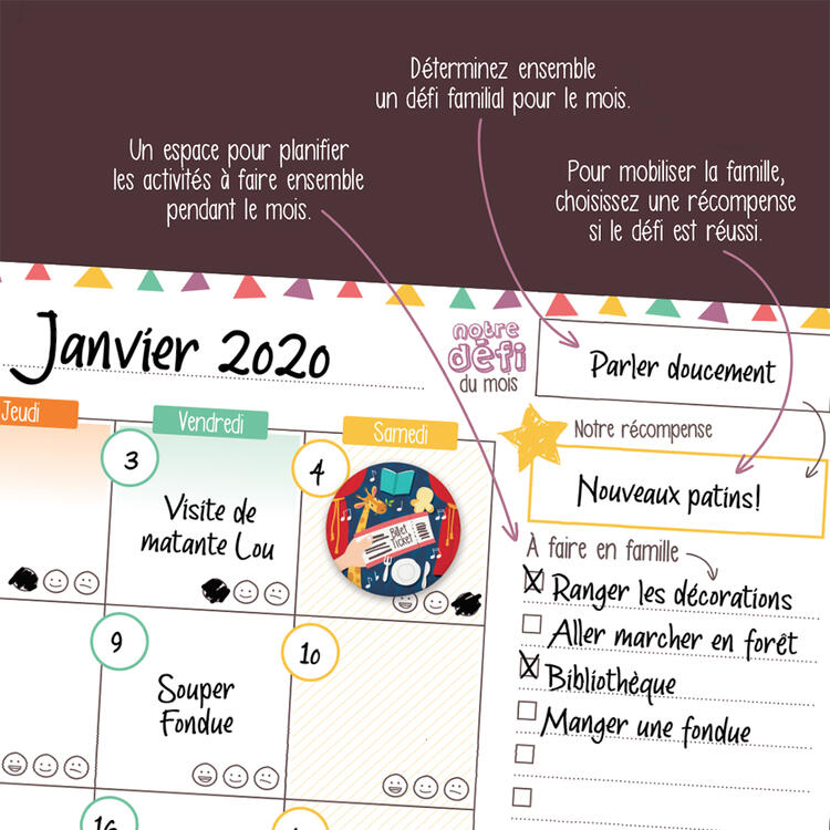 MINIMO | Calendrier Mensuel Vertical