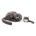 LES DÉGLINGOS | Les Ptipotos - Maman et bébé, Miaou le chat - Gris