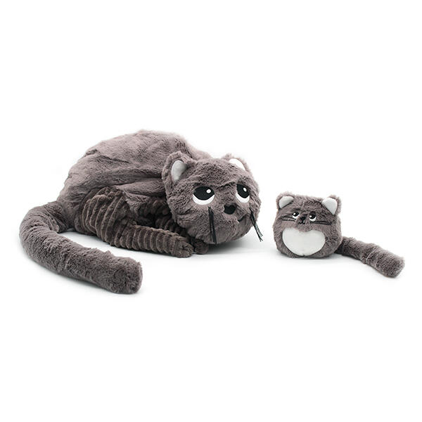 LES DÉGLINGOS | Les Ptipotos - Maman et bébé, Miaou le chat - Gris