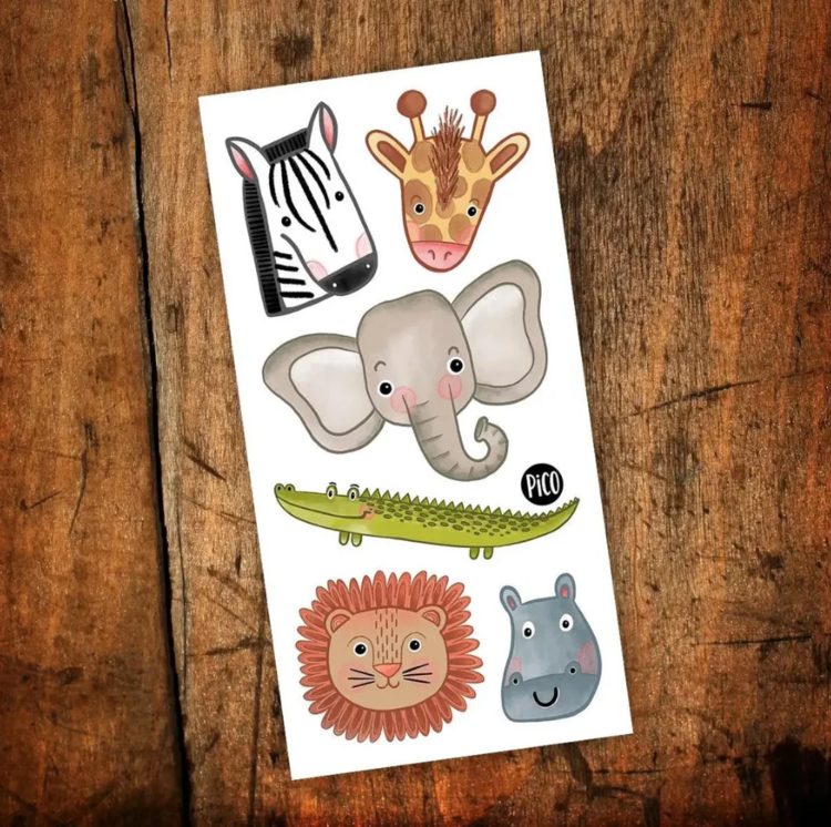 PiCO | Tatouage Temporaire - Le doux safari