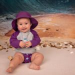 HOPALO | Chapeau Soleil UV 50+ pour 12-24 mois - Prune