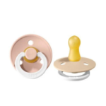 BIBS | Style Colour avec Tétine Ronde - Glow in the dark - Blush & vanille (size 3)