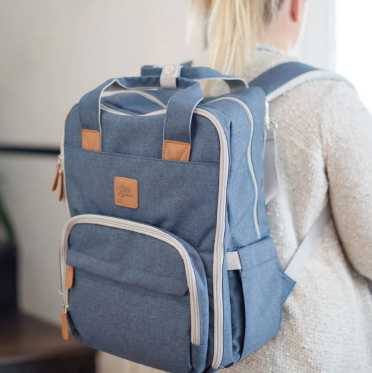 LA PETITE OURSE | Sac à Couche Signature - Indigo