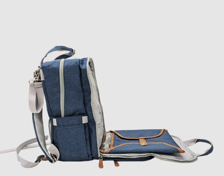 LA PETITE OURSE | Sac à Couche Signature - Indigo