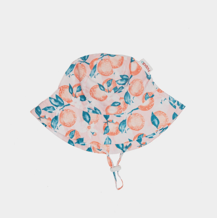 HOPALO | Chapeau Soleil UV 50+ pour 3-12 mois - Fleurs d'oranger