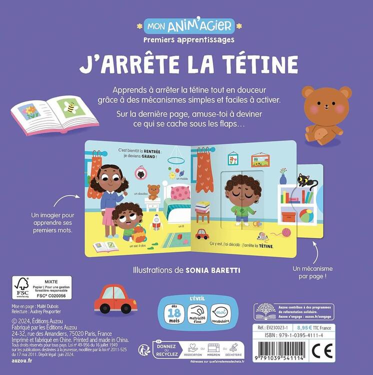 AUZOU | Mon Anim'agier Premiers Apprentissages - J'arrête la suce