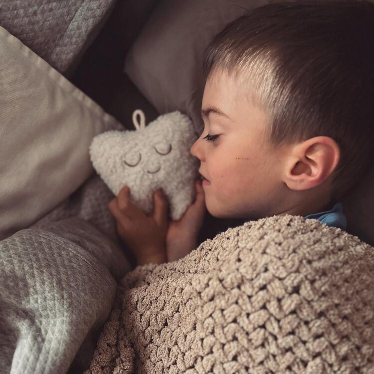 FAIRY & CO | Coussin avec Pochette "Ma Dent" - Teddy