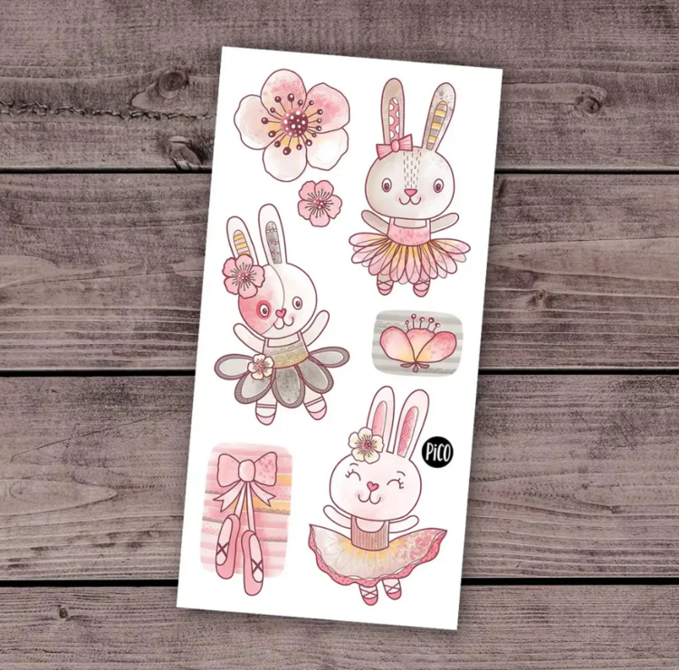 PiCO | Tatouage Temporaire - Les lapines ballerines